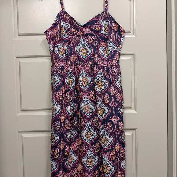 JCrew Factory Paisley Dress, Size 8 FITS LIKE A SIZE 4 - Picture 1 of 3